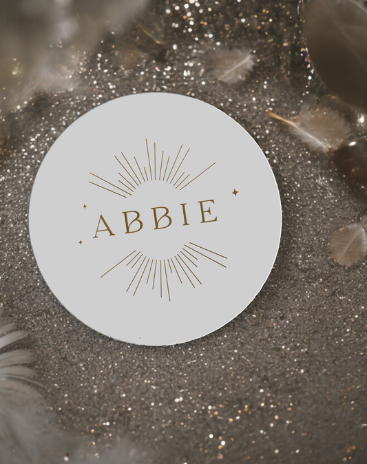 Abbie Vintage Place Cards - Ivy and Gold Wedding Stationery -  