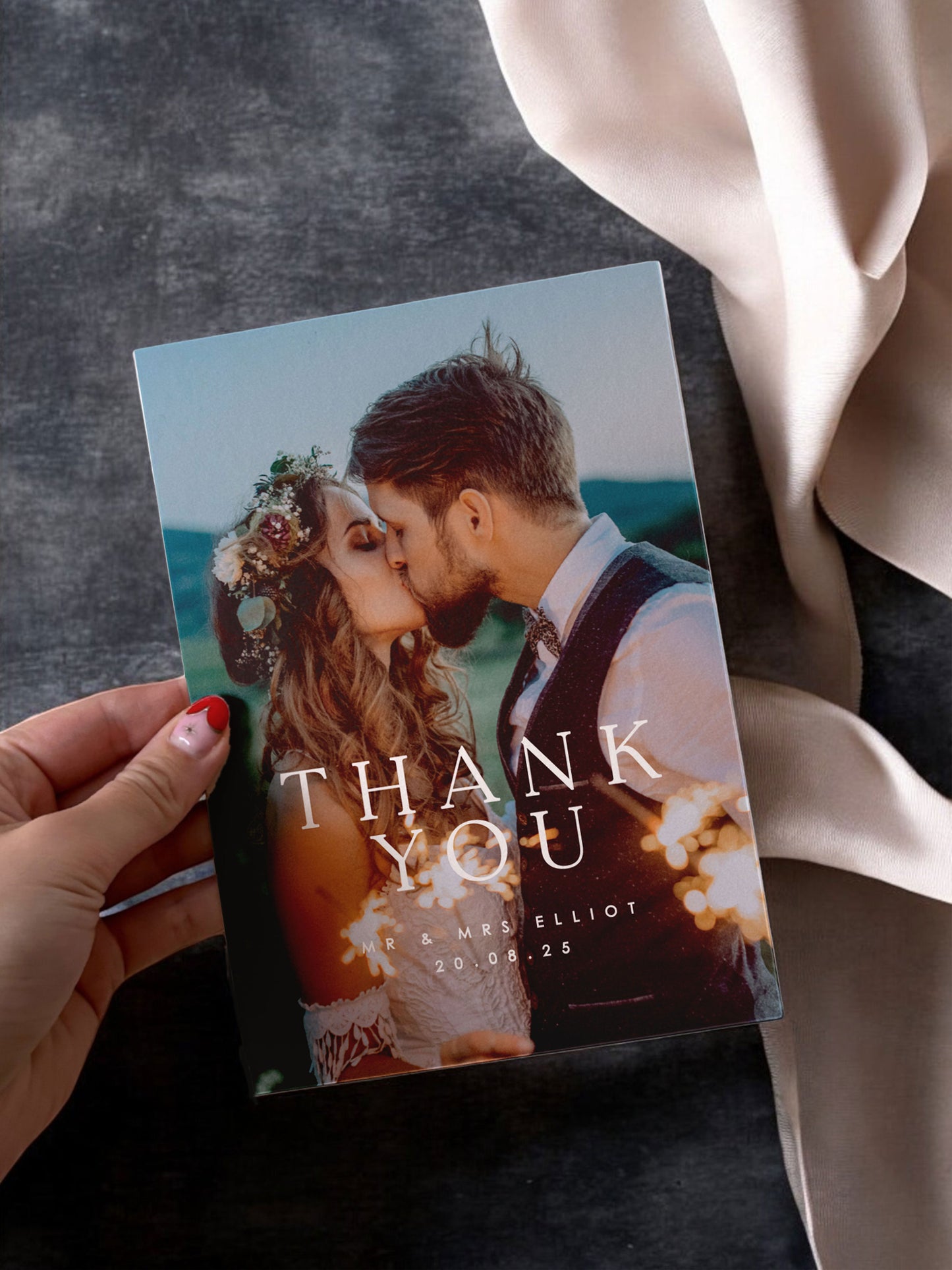 Addie Personalised Thank You Cards Digital Template