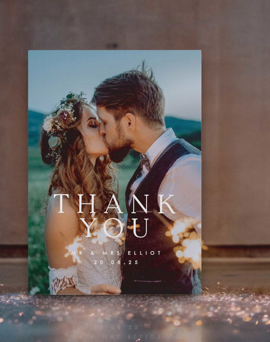 Addie | Custom Thank You Cards - Ivy and Gold Wedding Stationery -  