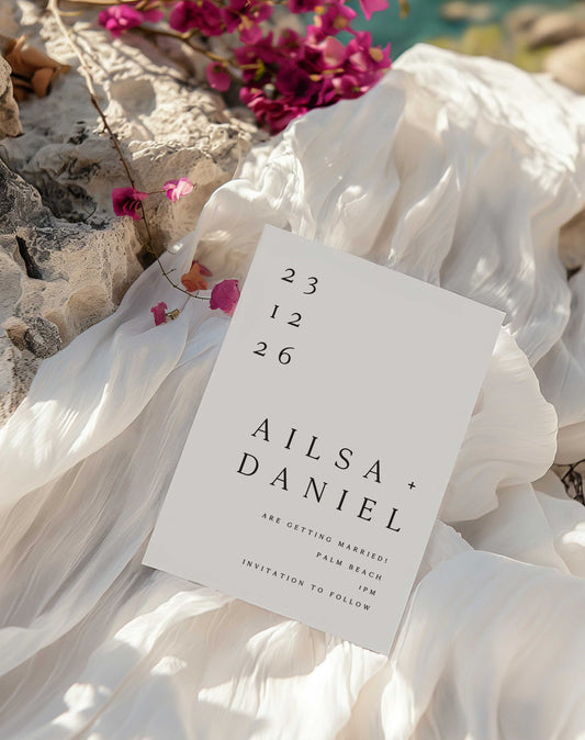 Ailsa Simple Wedding Invitation