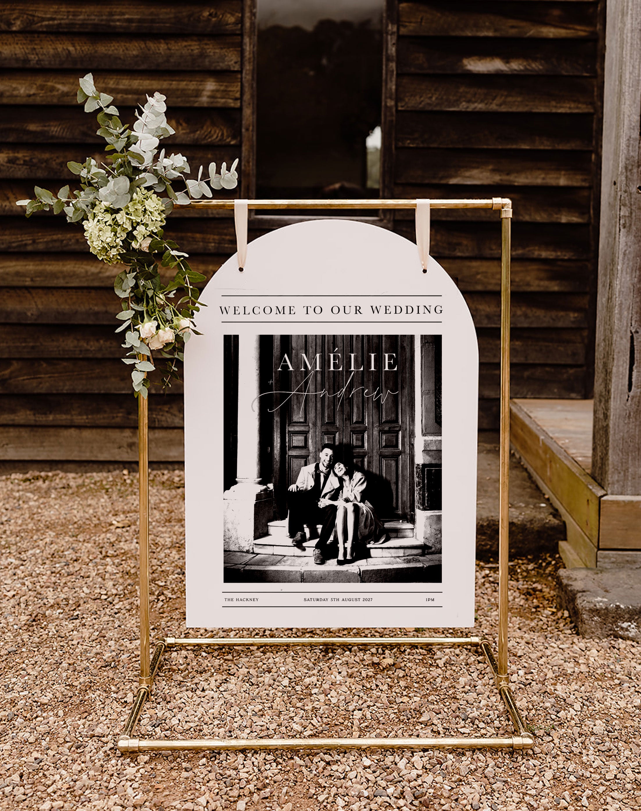 Custom Wedding top welcome sign