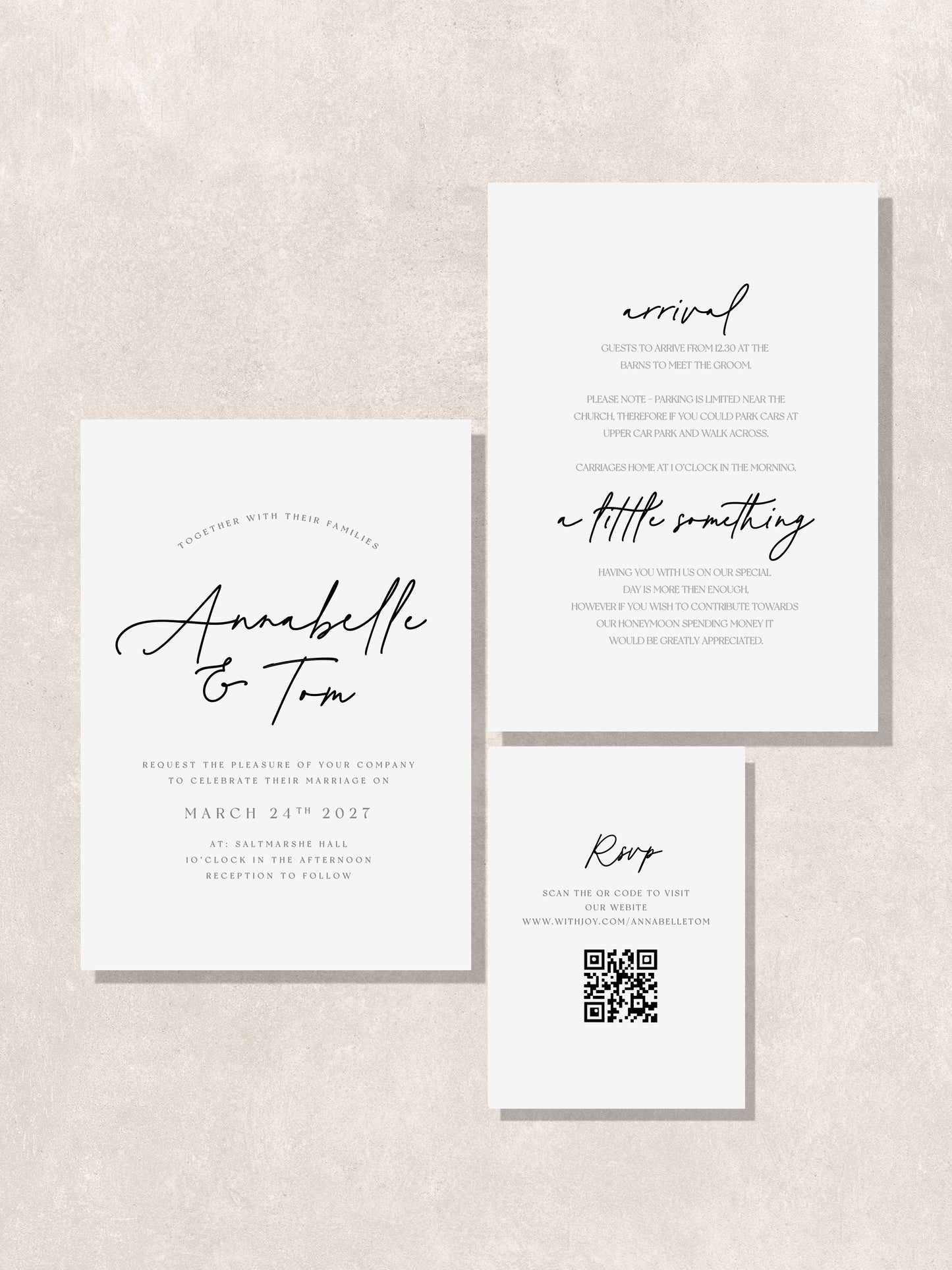 Annabelle | Modern Wedding Invitation