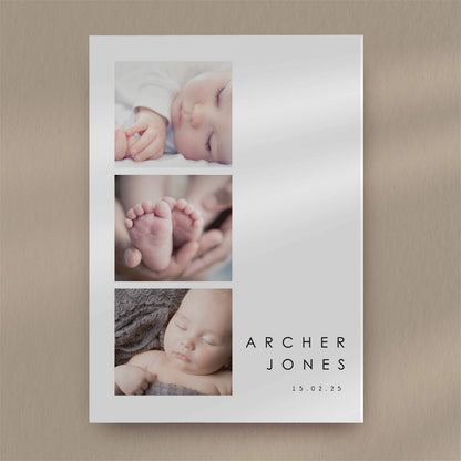 Archer Baby  Thank You Card  Ivy and Gold Wedding Stationery   