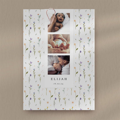Birth Announcement Sample  Ivy and Gold Wedding Stationery Elijah  