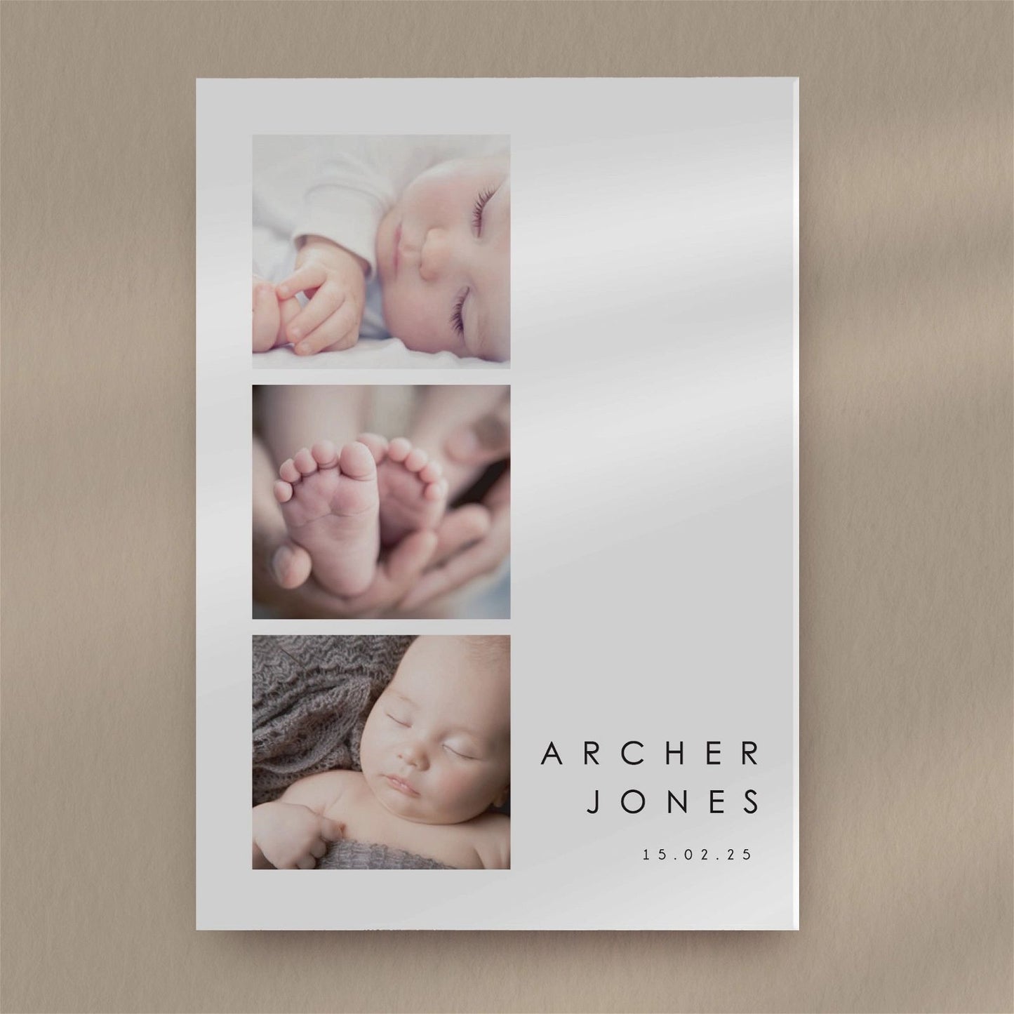 Birth Announcement Sample  Ivy and Gold Wedding Stationery Archer  