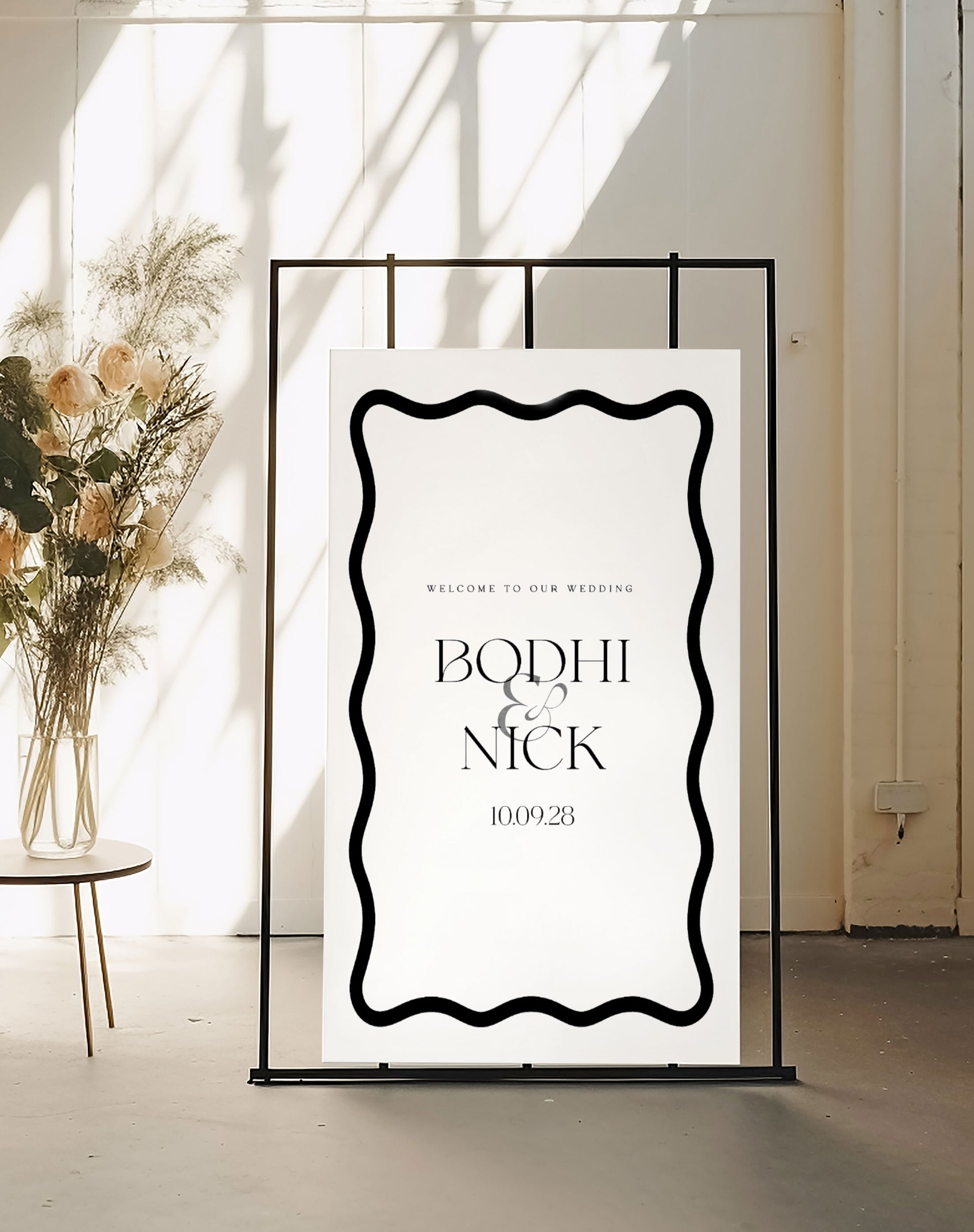 Bodhi | Wedding Entrance Decor - Ivy and Gold Wedding Stationery