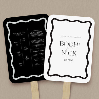 Bodhi Order Of Service  Ivy and Gold Wedding Stationery   