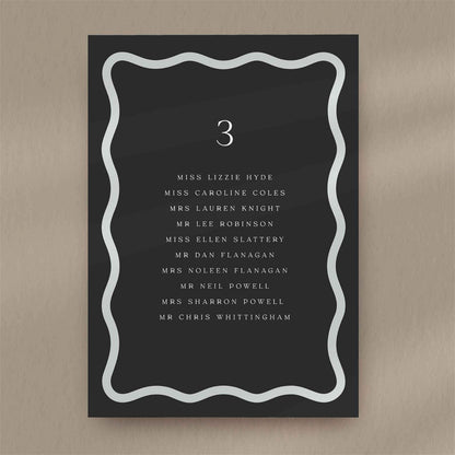 Bodhi Seating Plan Card  Ivy and Gold Wedding Stationery   