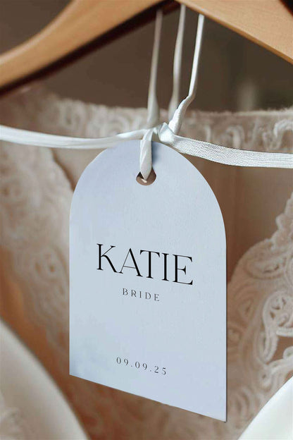 Bridal Party Dress Hanger Tags  Ivy and Gold Wedding Stationery   