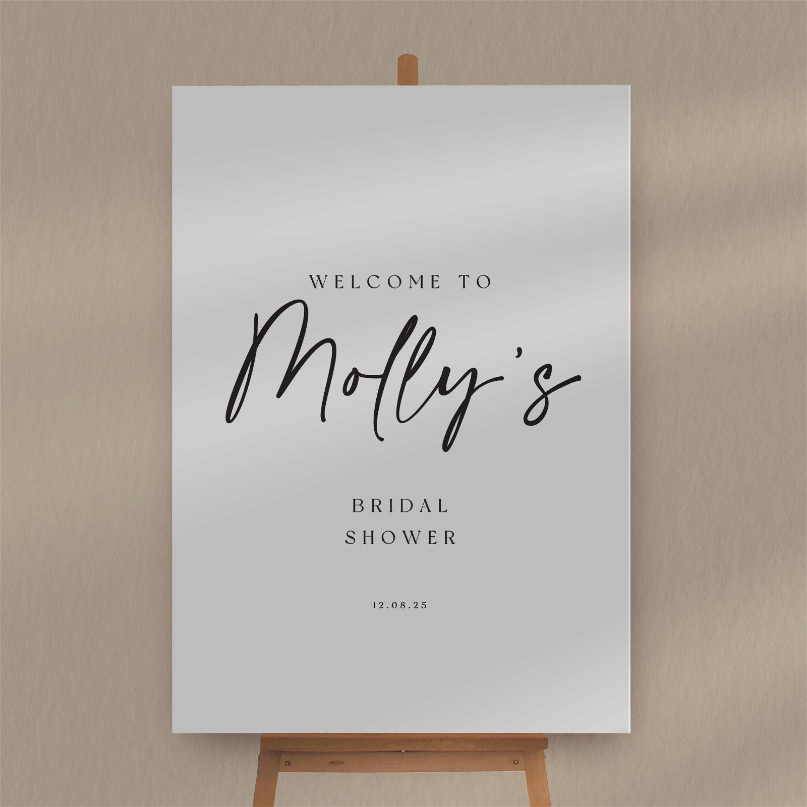 Bridal Shower Sign  Ivy and Gold Wedding Stationery   