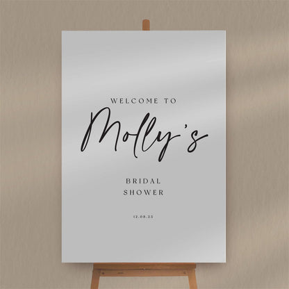 Bridal Shower Sign  Ivy and Gold Wedding Stationery   