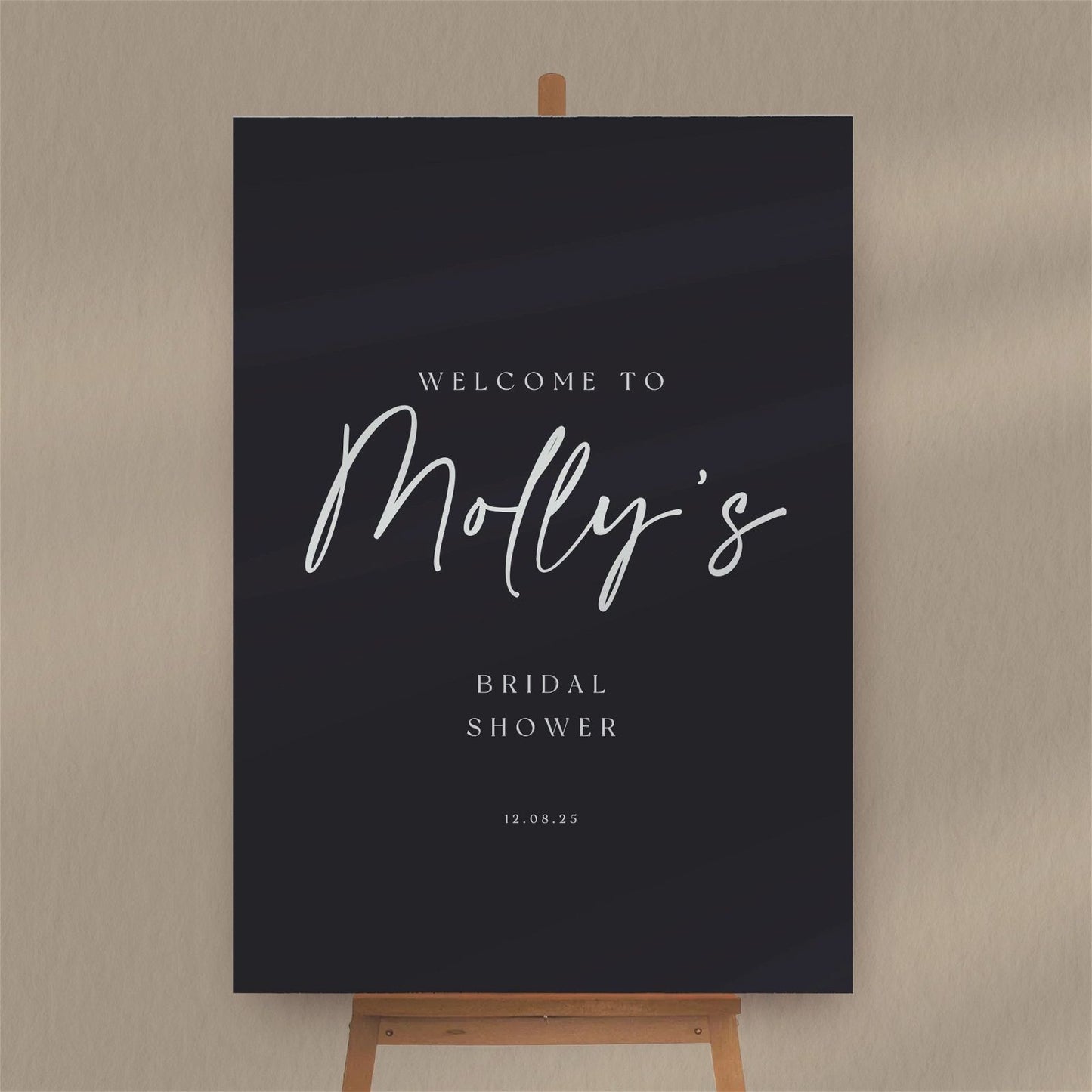 Bridal Shower Sign  Ivy and Gold Wedding Stationery   