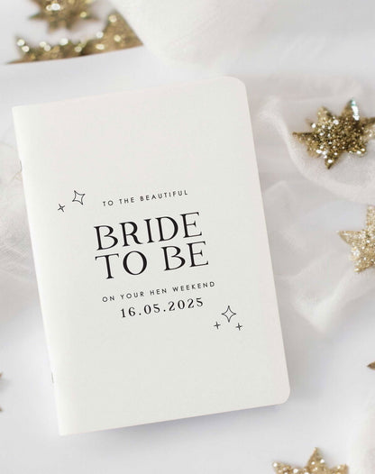 Bride To Be Hen Weekend Book - Ivy and Gold Wedding Stationery -  