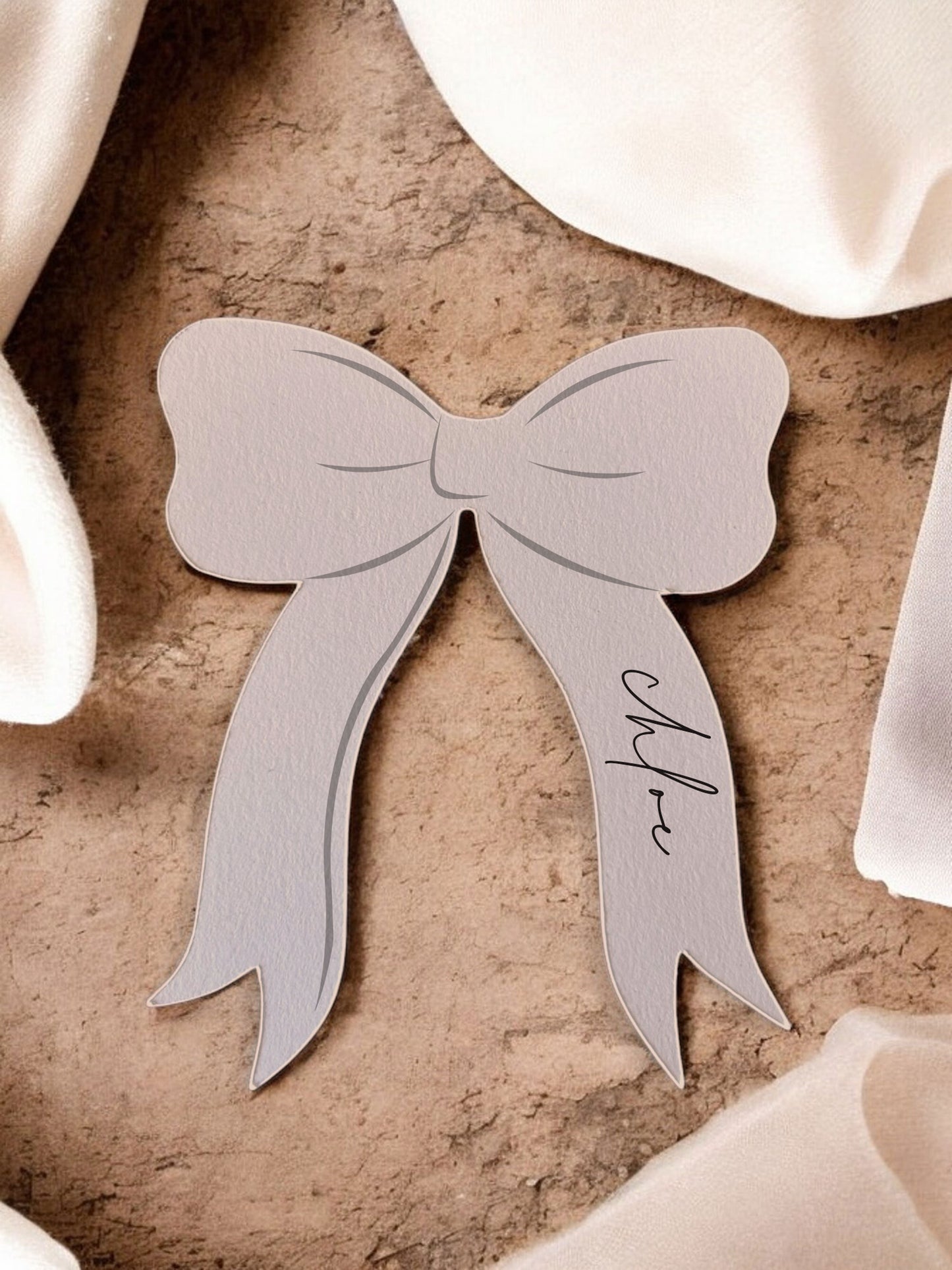 Chloe Bow Place Cards