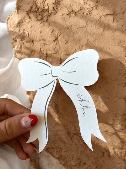 Chloe Bow Place Cards