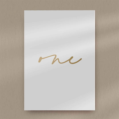 Chloe Table Number  Ivy and Gold Wedding Stationery   