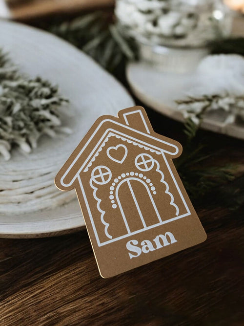 Gingerbread House Place Cards