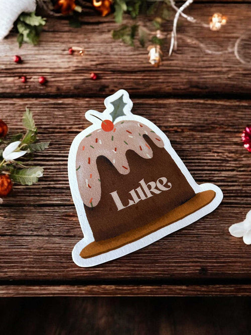 Christmas Pudding Name Place Cards