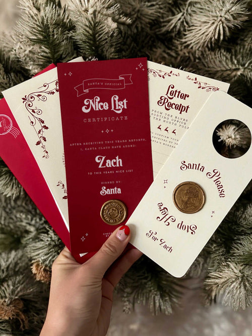 Letter from Santa & Nice List Certificate Bundle