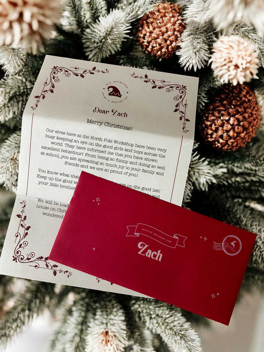 Traditional Personalised Letter To & From Santa Claus Digital Template