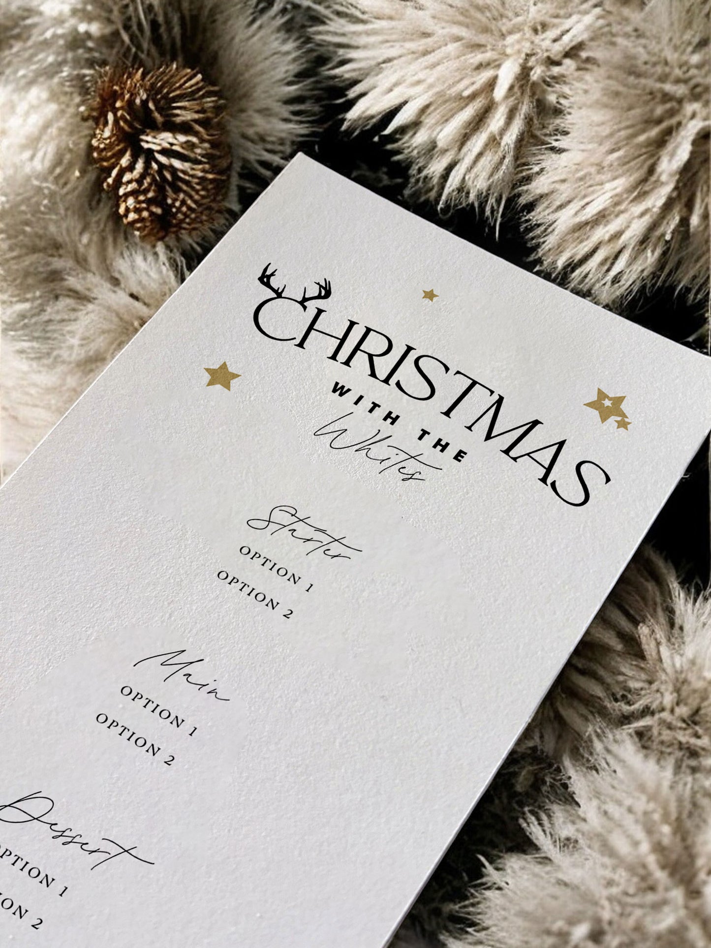 Christmas Dinner Menu | Star Design