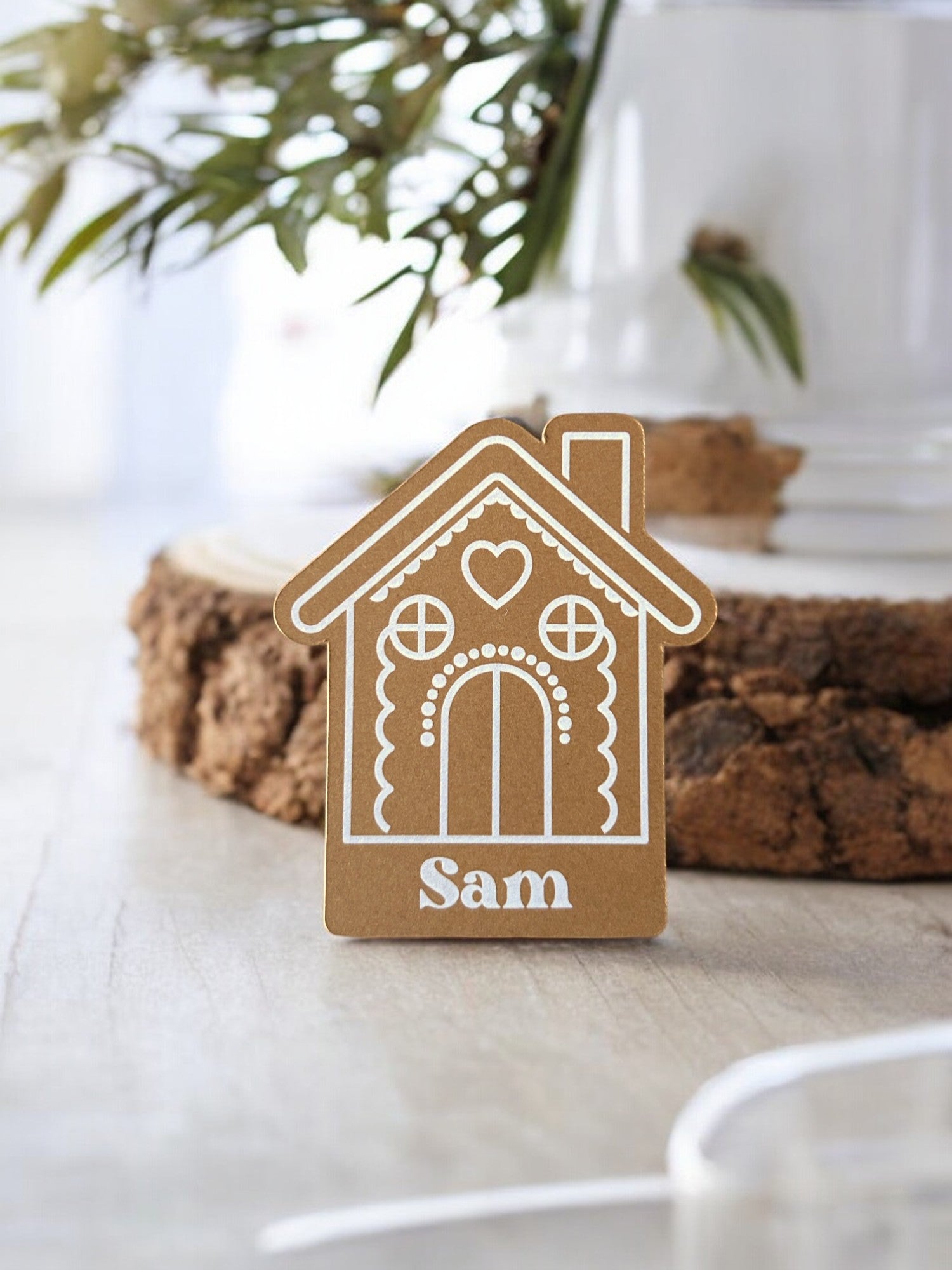 Ginger Bread House Place Cards - Ivy and Gold Wedding Stationery