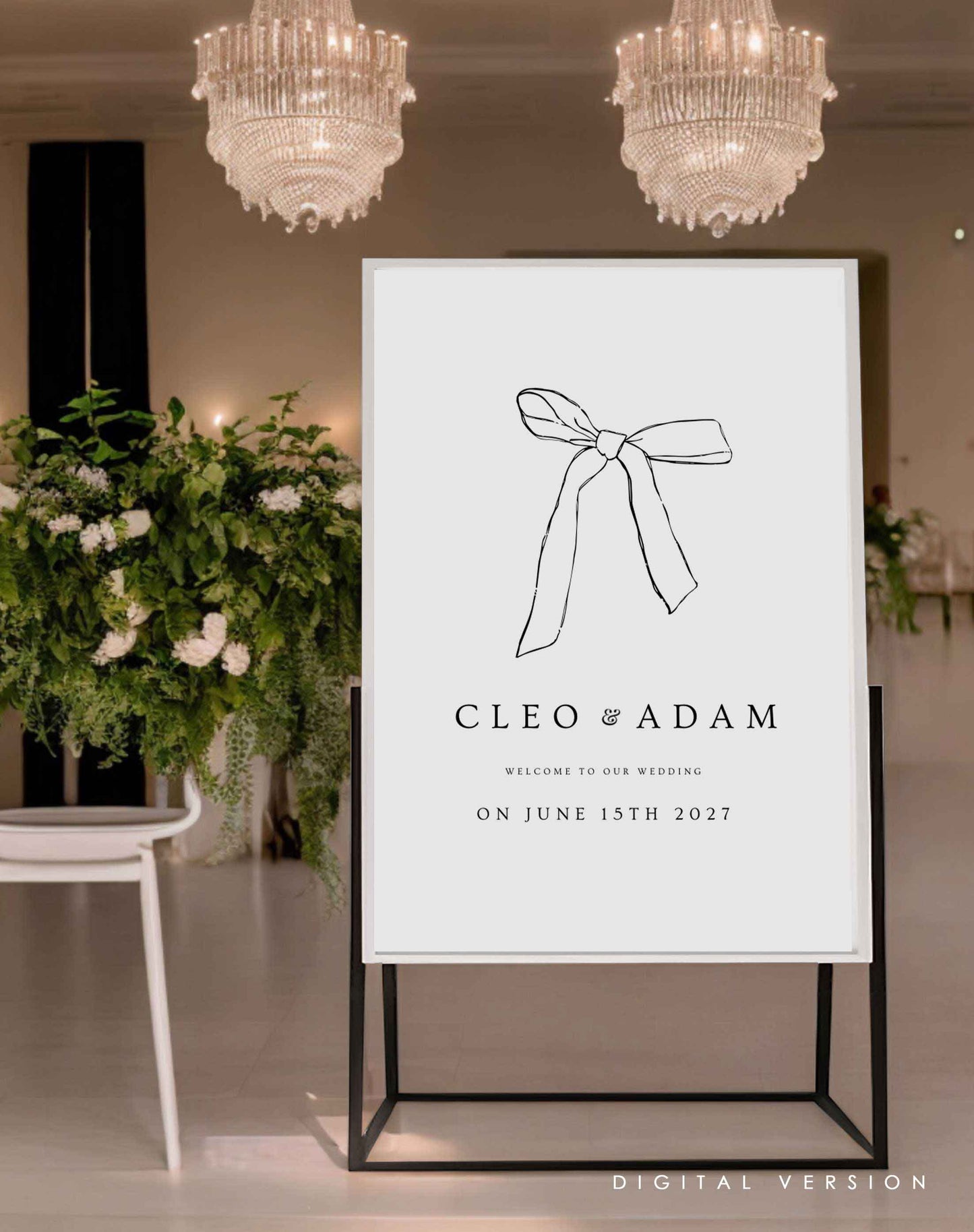 Cleo | Bow Welcome Sign