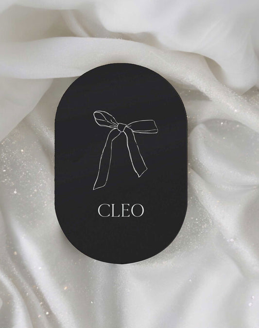 Cleo | Bow Place Cards - Ivy and Gold Wedding Stationery -  