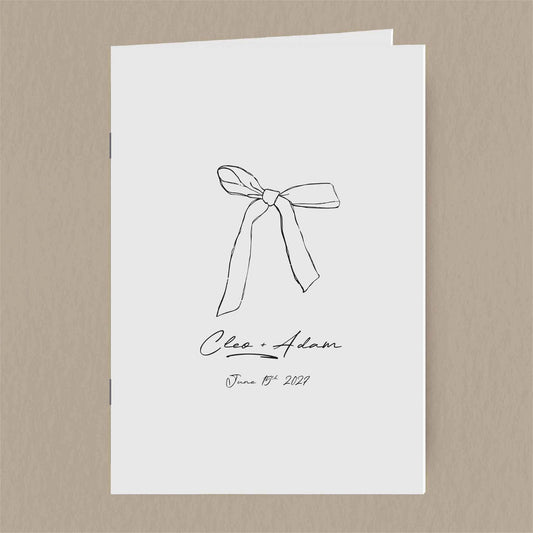 Cleo Order Of Service  Ivy and Gold Wedding Stationery   