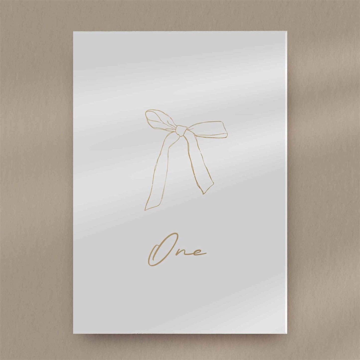 Cleo Table Number  Ivy and Gold Wedding Stationery   