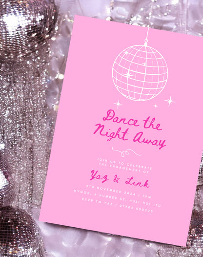 Dance The Night Away Engagement Invitation - Ivy and Gold Wedding Stationery