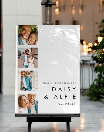 Daisy | Photo Booth Welcome Sign - Ivy and Gold Wedding Stationery