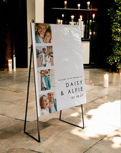 Daisy | Photo Booth Welcome Sign - Ivy and Gold Wedding Stationery