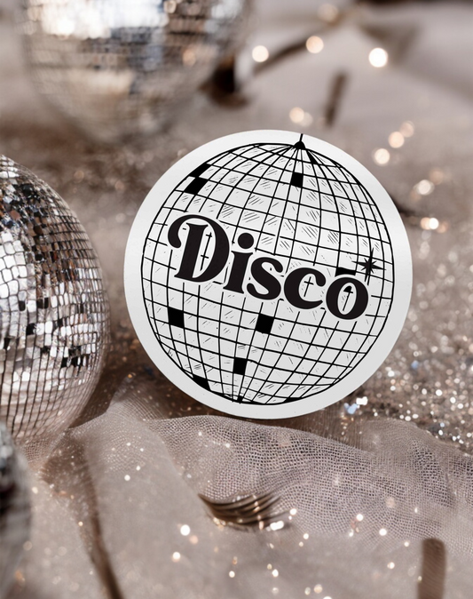 Disco Ball Place Card - Ivy and Gold Wedding Stationery -  