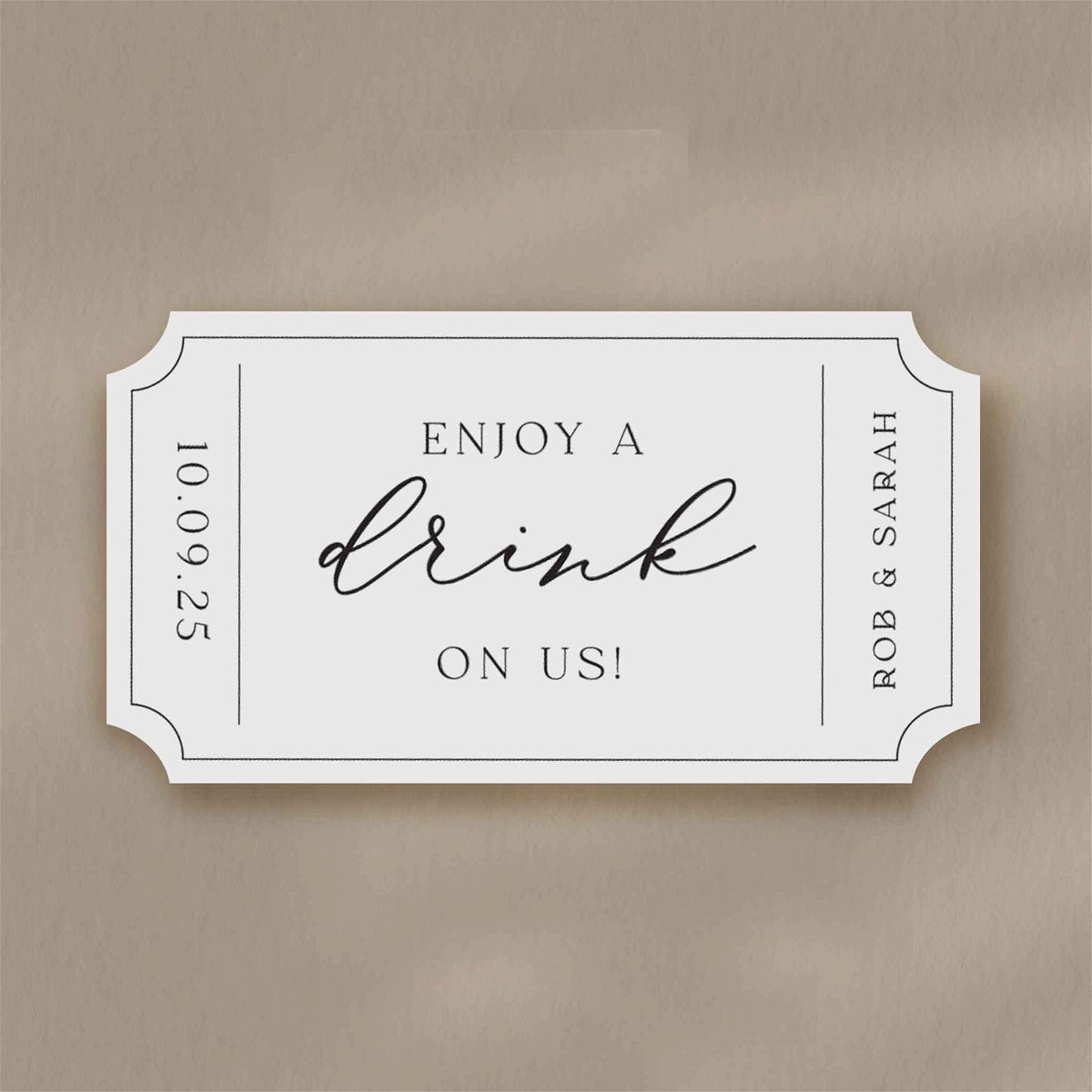 Drinks Tokens  Ivy and Gold Wedding Stationery   