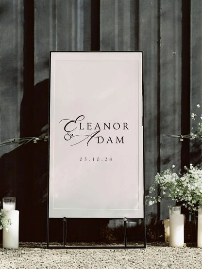 Eleanor | A1 Wedding Welcome Sign - Ivy and Gold Wedding Stationery