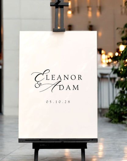 Eleanor | Timeless Welcome Sign - Ivy and Gold Wedding Stationery