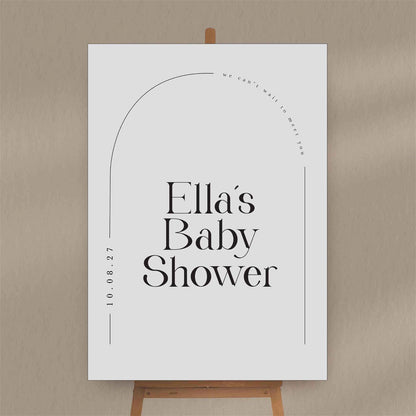 Ella Baby Shower Sign Welcome Sign Welcome Sign   