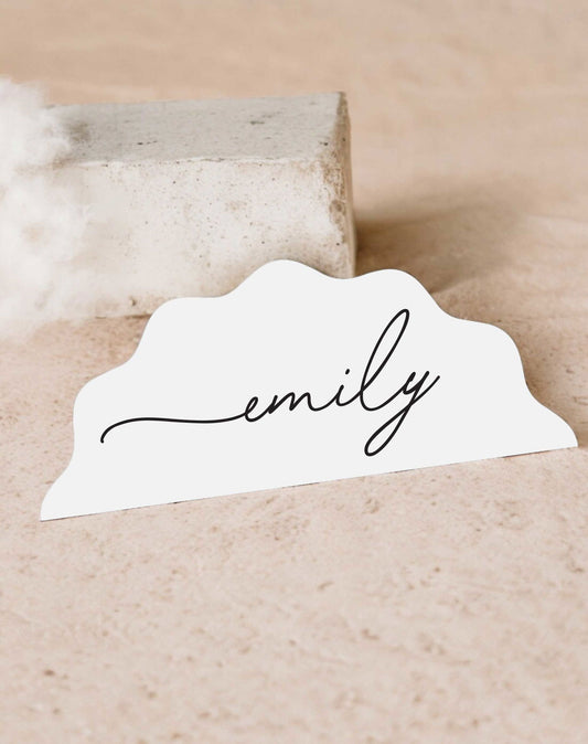 Emily Contemporary Place Cards - Ivy and Gold Wedding Stationery -  