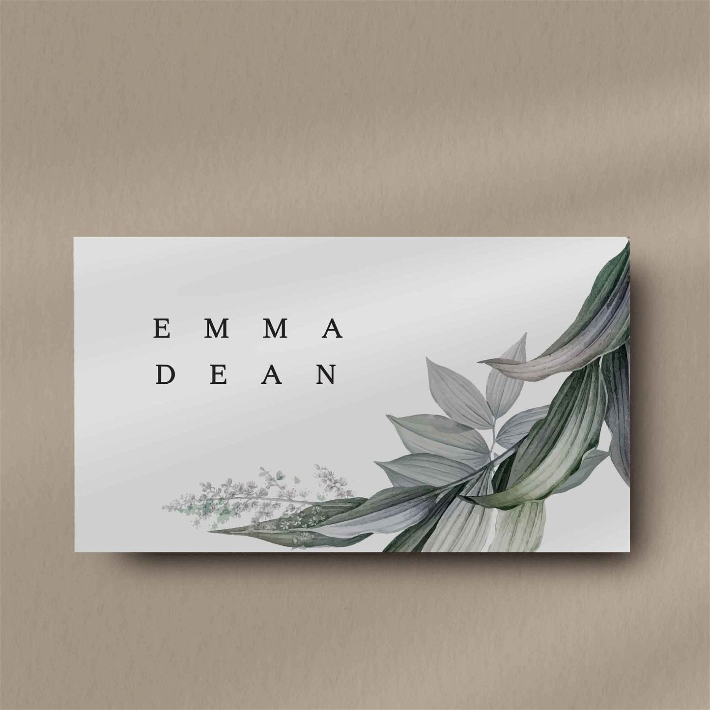 Emma Place Cards  Ivy and Gold Wedding Stationery   