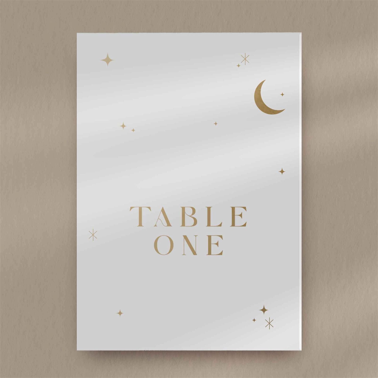 Evie Table Number  Ivy and Gold Wedding Stationery   