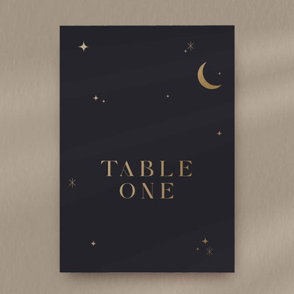 Evie Table Number  Ivy and Gold Wedding Stationery   