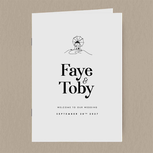 Faye Order Of Service  Ivy and Gold Wedding Stationery   