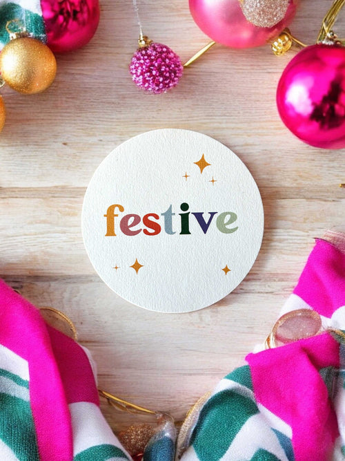 Bright Festive Place Cards | Digital Template