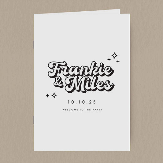 Frankie Order Of Service  Ivy and Gold Wedding Stationery   