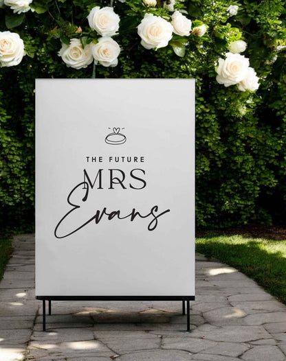 Future Mrs... Hen Party Sign - Ivy and Gold Wedding Stationery