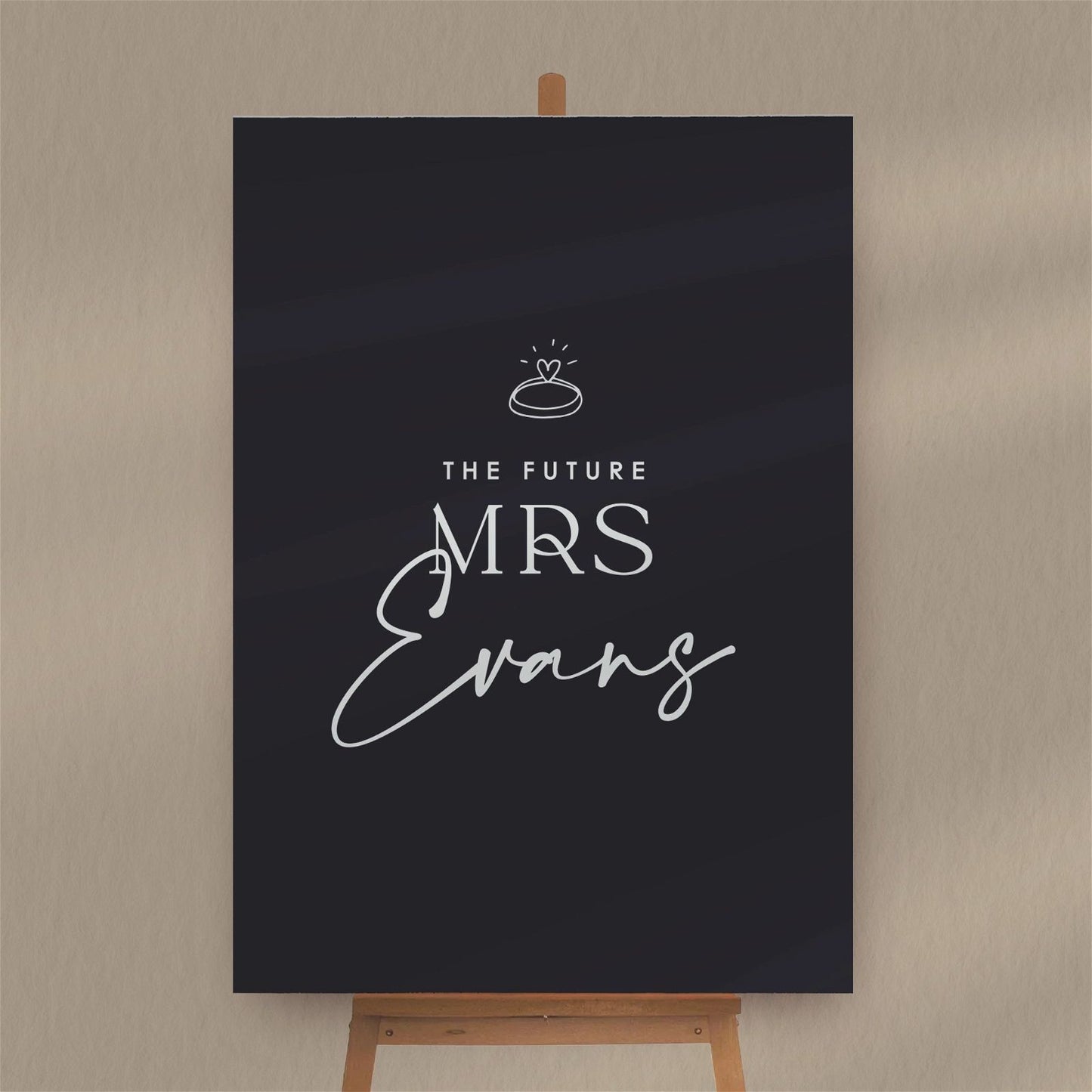 Future Mrs... Sign  Ivy and Gold Wedding Stationery   