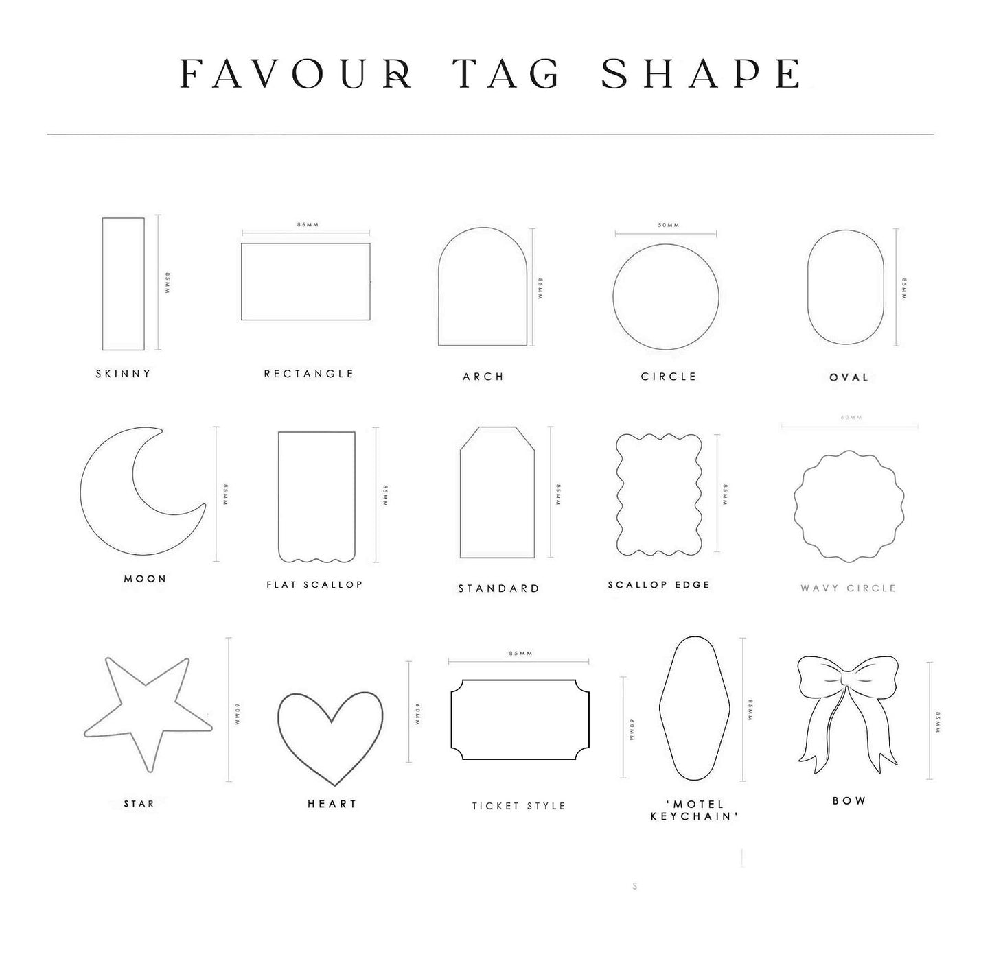 Future Mrs Favour Tags  Ivy and Gold Wedding Stationery   