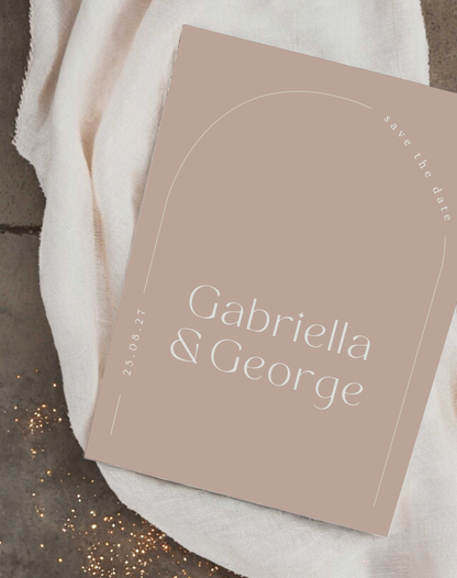 Gabriella Arch Wedding Save The Date