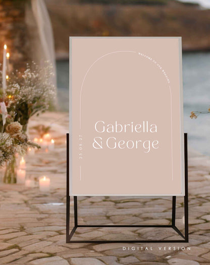 Gabriella | Arch Welcome Sign